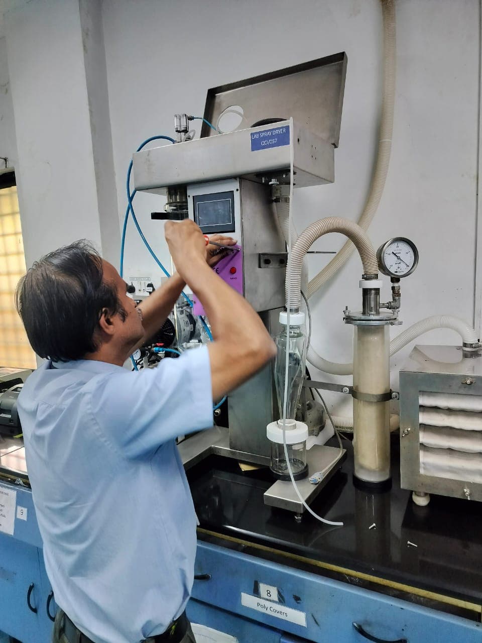 Lab Technician Working